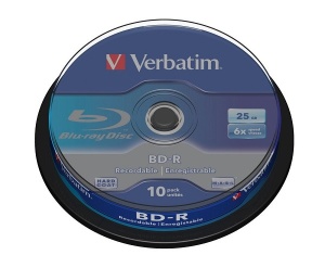 VERBATIM 25GB 6X (43742)VERB.LOGO/SP/10