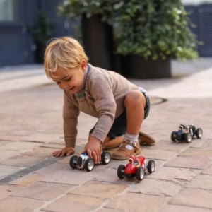 Racing Car Silver  in actiune