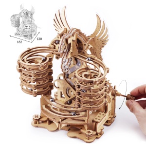 iDventure Marble Run Dragon, 260 piese lemn - Img 4