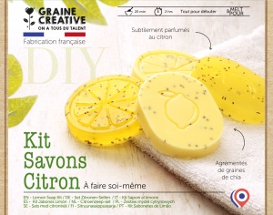 Kit sapun lamaie – Lămâie & Semințe de Chia, Graine Creative - Img 3