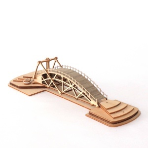 Podul Rotativ al lui Leonardo da Vinci – Kit de Construcție din Lemn (Machetă Funcțională) - Img 4