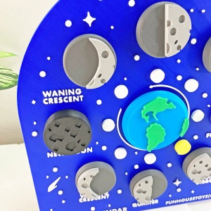 Puzzle și Model Didactic 3D – Fazele Lunii 2