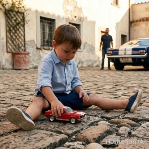 Baghera Mașinuță Ford Mustang Rosie 1966 – Mașinuță de Colecție Premium 18cm - Img 2