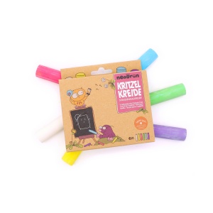 Cretă Colorată pentru Asfalt neogrün: Set de 6 Culori "Kritzel" - Img 2