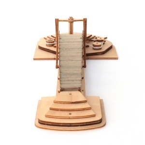 Podul Rotativ al lui Leonardo da Vinci – Kit de Construcție din Lemn (Machetă Funcțională) - Img 3
