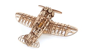 EWA Eco-Wood-Art Avion Biplan – Puzzle 3D Mecanic din Lemn din 346 piese - Img 4