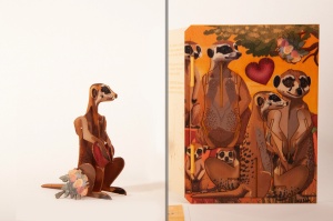Felicitare 3D Decorativă - Familia de Suricate,Formes Berlin - Img 4