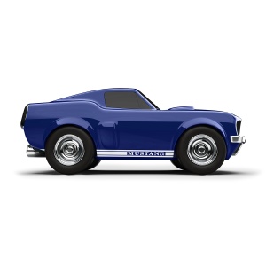 Baghera Mașinuță Ford Mustang Albastra 1966 Lateral