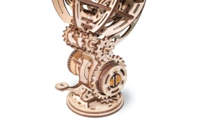 EWA Eco-Wood-Art Glob Cinetic – Puzzle 3D Mecanic din Lemn cu Auto-Rotație, 205 piese - Img 2