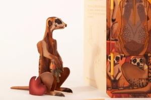 Felicitare 3D Decorativă - Familia de Suricate,Formes Berlin