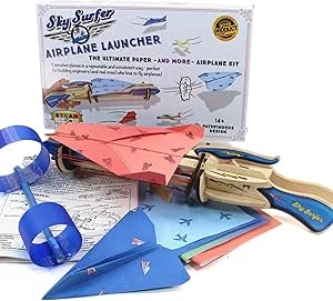 Kit Educațional STEM - Sky Surfer: Lansator de Avioane de Hârtie - Img 4