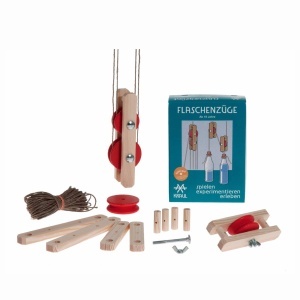 Sistem de Scripeți din Lemn Kraul - Kit de Experimente STEM