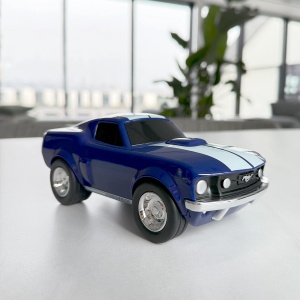 Baghera Mașinuță Ford Mustang Albastra 1966, 18cm – Mașinuță de Colecție Premium