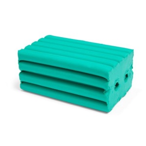Becks Plastilina Profesionala - Bloc Mare (500g)-albastru,galben,verde,turquoise - Img 3