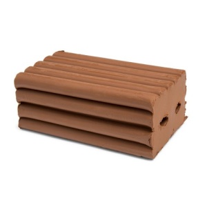 Becks Plastilina Profesionala - Bloc Mare (500g)-gri,maro,negru,rosu,portocaliu