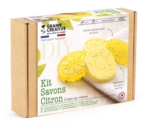 Kit sapun lamaie – Lămâie & Semințe de Chia, Graine Creative