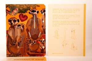 Felicitare 3D Decorativă - Familia de Suricate,Formes Berlin - Img 5