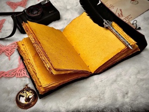 Jurnal Grimoire din Piele Harry Potter – Ediție de Colecție, Snitch Auriu 3D - Img 4