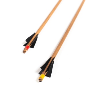 Sageata din Lemn pentru Arcuri Sport - Vârf de Siguranță din Cauciuc (50 cm) - Img 4