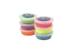 Set plastilina moale Silk Clay 6 culori neon - Img 2