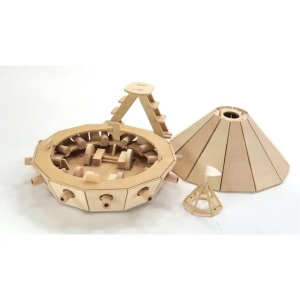 Tancul lui Leonardo da Vinci -Kit de Construcție din Lemn - Img 3