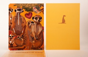 Felicitare 3D Decorativă - Familia de Suricate,Formes Berlin - Img 2