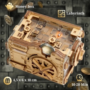 iDventure A-Maze-Ing Safe – Pusculita Puzzle și Labirint 2-în-1 - Img 3