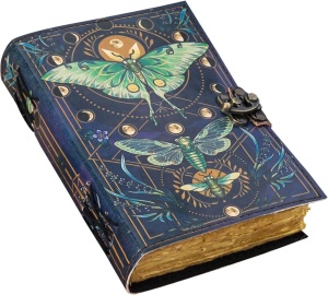 Jurnal Vintage din Piele Grimoire – Model Fluturele de Noapte - Img 2