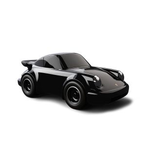 Mașinuță de Colecție Porsche 911, Neagra, ABS, Baghera