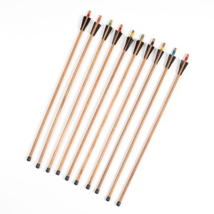 Sageata din Lemn pentru Arcuri Sport - Vârf de Siguranță din Cauciuc (50 cm)