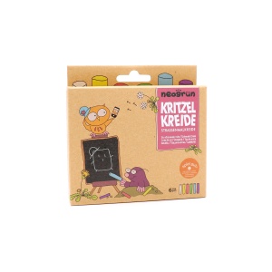 Cretă Colorată pentru Asfalt neogrün: Set de 6 Culori "Kritzel" - Img 4