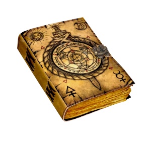 Jurnal Vintage din Piele Grimoire – Model Busolă Antică (Compass) - Img 2