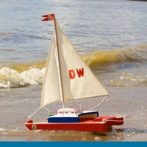 Kraul Kit de Construcție din Lemn - Catamaran cu Pânze Funcțional - Img 2