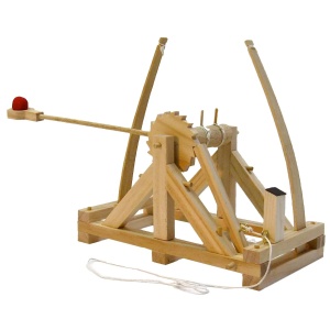 Catapulta lui Leonardo da Vinci (Kit Construcție Lemn)-Machetă Funcțională - Img 3