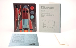 Felicitare 3D Decorativă din Lemn - Naveta Retro - Img 2