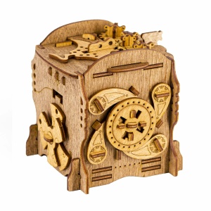 iDventure Cluebox Nautilusul Capitanului Nemo - Puzzle Mecanic din Lemn, Joc de Logica Tip Escape Room