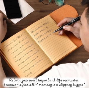 Jurnal Vintage din Piele Naturală – Pagini Liniate Craft, Design Minimalist cu Închidere prin Înfășurare - Img 3
