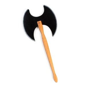 Secure Medievala Jucarie pentru Copii din Lemn, Detalii Metalice și Mâner Ergonomic