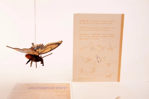 Felicitare 3D din lemn Fluture - Decorațiune artizanală de asamblat - Img 6