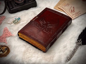 Jurnal Grimoire din Piele Harry Potter – Ediție de Colecție, Snitch Auriu 3D - Img 2