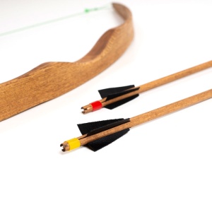 Sageata din Lemn pentru Arcuri Sport - Vârf de Siguranță din Cauciuc (50 cm) - Img 2