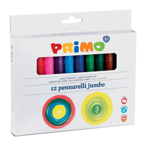 Markere colorate Morocolor Primo Jumbo, 12 culori/cutie - Img 1