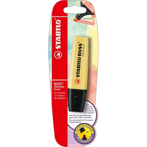 Textmarker Stabilo Boss Original, 1 bucata/blister, galben - Img 1