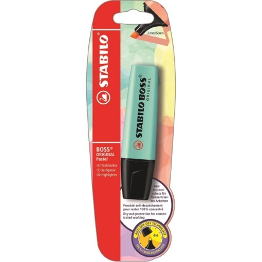 Textmarker Stabilo Boss Original, 1 bucata/blister, turqoise - Img 1