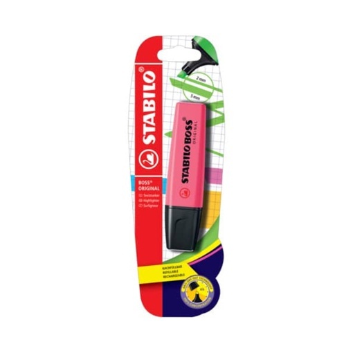 Textmarker Stabilo Boss Original, roz, blister - Img 1