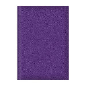 Agenda nedatata A5 Adria, hartie ivory, coperta mov
