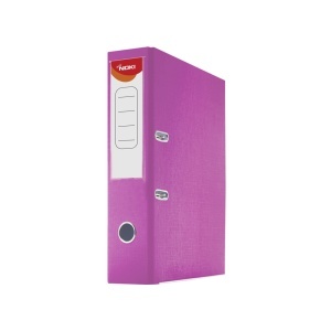 Biblioraft Noki, A4, 75 mm, PP, carton roz