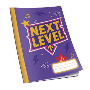 Caiet Next Level capsat A5, 48 de file, 60g/mp, dictando, diverse modele de coperti - Img 2