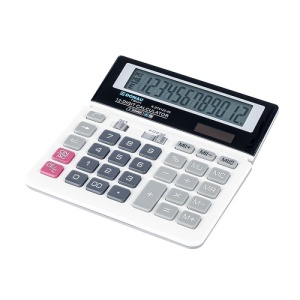 Calculator de birou Donau Tech, 155 x 152 x 28 mm, 12 digiti, alb - Img 3