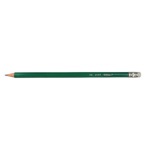 Creion grafit EVOffice, cu radiera HB, ascutit verde
